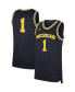 Фото #4 товара Men's #1 Navy Michigan Wolverines Replica Jersey