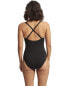 Фото #3 товара Seafolly 291680 Women Eco Sun Stripe One-Piece Black Size 12 (US Women's 8)
