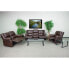 Фото #1 товара Harmony Series Brown Leather Reclining Sofa Set