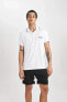 Фото #4 товара Erkek Polo Yaka T-shirt Beyaz B5021ax/wt80