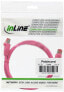 Фото #3 товара InLine Patch Cable S/FTP PiMF Cat.6 250MHz PVC copper pink 0.3m