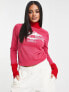 Фото #4 товара Threadbare Ski roll neck jumper in pink and red