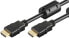 Wentronic HDMI Kabel HighSpeed 1m sw 61299 - Cable - Digital/Display/Video