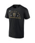 ფოტო #4 პროდუქტის Men's Black Vegas Golden Knights 2023 Stanley Cup Champions Jersey Roster T-shirt