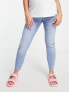Фото #3 товара Urban Bliss Maternity skinny jeans in blue
