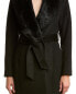 Sofiacashmere Toscana Shawl Collar Wool-Blend Coat Women's Черный, 8 - фото #14