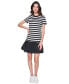 Фото #5 товара Women's Striped Short-Sleeve Dress