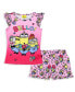 Girls' Flower Bello! Minions Sleep Pajama Sleep Set Shorts Kids