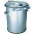 Фото #1 товара Metal container RETRO pail for hot ash made of galvanized sheet metal 70L
