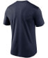 Фото #2 товара Men's Big and Tall Navy New England Patriots Logo Essential Legend Performance T-shirt