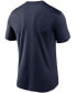 ფოტო #2 პროდუქტის Men's Big and Tall Navy New England Patriots Logo Essential Legend Performance T-shirt