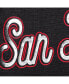 Women's Black San Francisco Giants Game Time Slub Beach V-Neck Cover-Up Dress