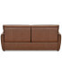 Фото #8 товара Polner 91" Leather Power Motion Sofa, Created for Macy's