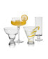 Craft 12.5 Ounce Stemless Margarita Glass 4-Piece Set