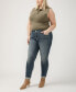 Plus Size Girlfriend Mid Rise Skinny Leg Jeans