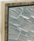 Silver Ice 3-Piece Textured Metallic Hand Painted Wall Art Set by Martin Edwards, 60" x 20" x 1.5"