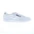 Reebok Club C 85 Mens White Leather Lace Up Lifestyle Sneakers Shoes 9.5 Белый - фото #1