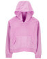 Фото #2 товара Kid Cropped Velour Hoodie 10