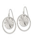 ფოტო #1 პროდუქტის Stainless Steel Polished Dangle Shepherd Hook Earrings