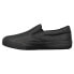 Lugz Clipper Wide Slip On Slip Resistant Plain Work Womens Black Work Safety Sh