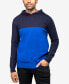 Фото #1 товара Men's Basic Hooded Colorblock Midweight Sweater