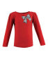 ფოტო #17 პროდუქტის Baby Girls Long Sleeve T-Shirts, Houndstooth Red