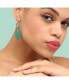 ფოტო #3 პროდუქტის Women's Rose Gold Circular Drop Earrings