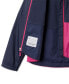 ფოტო #3 პროდუქტის Big Girls Rain-Zilla Colorblocked Fleece-Lined Full-Zip Hooded Rain Jacket