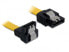 Delock 0.1m SATA M/M - 0.1 m - Male/Male - Yellow