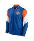 Фото #3 товара Men's Blue, Orange New York Knicks League Best Performance Full-Zip Jacket