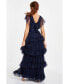 ფოტო #3 პროდუქტის Women's Tule Tiered Maxi Dress