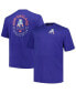 ფოტო #1 პროდუქტის Men's Royal New England Patriots Big and Tall Two-Hit Throwback T-shirt