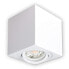 Фото #2 товара Потолочный спот INNOVATE LED, 35° поворотный потолочный светильник, современная подсветка IP20 GU10, плоский датчик, без ламп (2 штуки, серебряный квадрат)