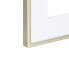 Hama Line - Metal - Gold - Single picture frame - Matte - Table,Wall - 13 x 18 cm