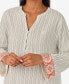 Bracelet Sleeve Split Neck Caftan