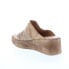 Miz Mooz Gianna P65003 Womens Brown Leather Slip On Wedges Sandals Shoes