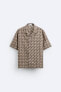 Фото #6 товара Рубашка с геометрической вышивкой ZARA