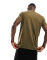 Фото #6 товара BOSS Orange Thinking1 logo tee in khaki