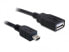 Delock 82905 - 0.5 m - USB A - Mini-USB B - USB 2.0 - Male/Male - Black