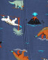 Baby Dinosaurs 2-Way Zip Cotton Sleep & Play Pajamas 9M