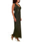 Фото #3 товара Women's Pleated Twist-Front Maxi Dress