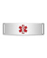 ფოტო #1 პროდუქტის Sterling Silver Rhodium-plated Medical ID Plate Bracelet
