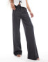 Фото #2 товара Bershka Petite tailored trouser in slate grey