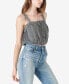 Ruffled Pleated Crop Top