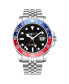 ფოტო #1 პროდუქტის Men's Aquadiver Silver-tone Stainless Steel , Black Dial , 42mm Round Watch