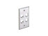 Panduit Mini-Com 4 Sockets Single Gang Faceplate CFP4SY