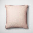 Фото #1 товара Euro Textured Chambray Cotton Pillow Sham Rose - Casaluna