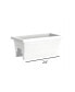 Фото #2 товара Countryside Rail Flower Deck Planter White 24 Inch