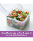 Easy Essentials Square 41-Oz. Food Storage Container, Set of 4