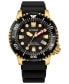 ფოტო #1 პროდუქტის Eco-Drive Men's Promaster Diver Black Strap Watch 44mm